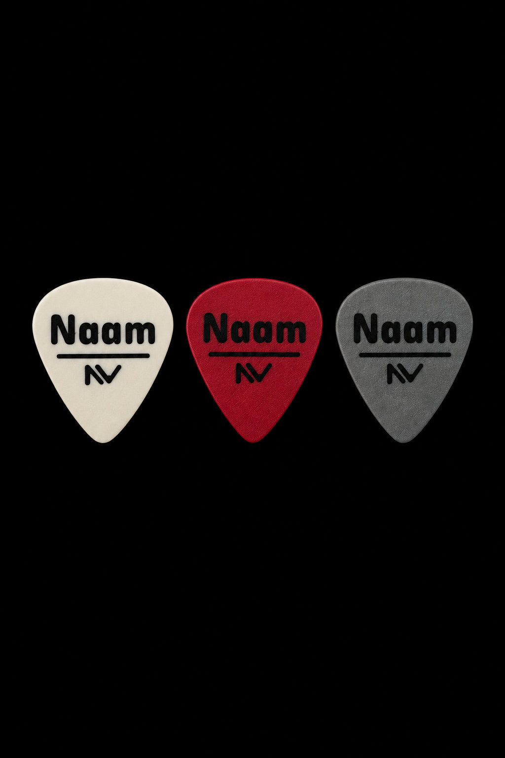 5 plectrums gepersonaliseerd